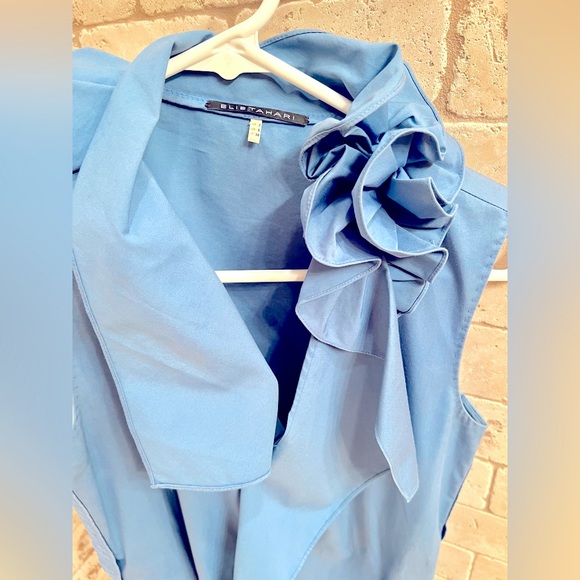 Elie Tahari Camille Sleeveless Ruffled Collar Dress, size 2 - Picture 6 of 8